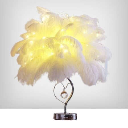 Lampe de chevet tamisé en plume - Luminuit