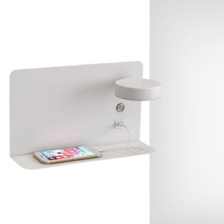 Table de Chevet Murale Avec Lampe de Chevet Intégrée - Luminuit